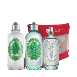 Combo Capim-Limão: Fragrância, Loção, Sabonete e Nécessaire